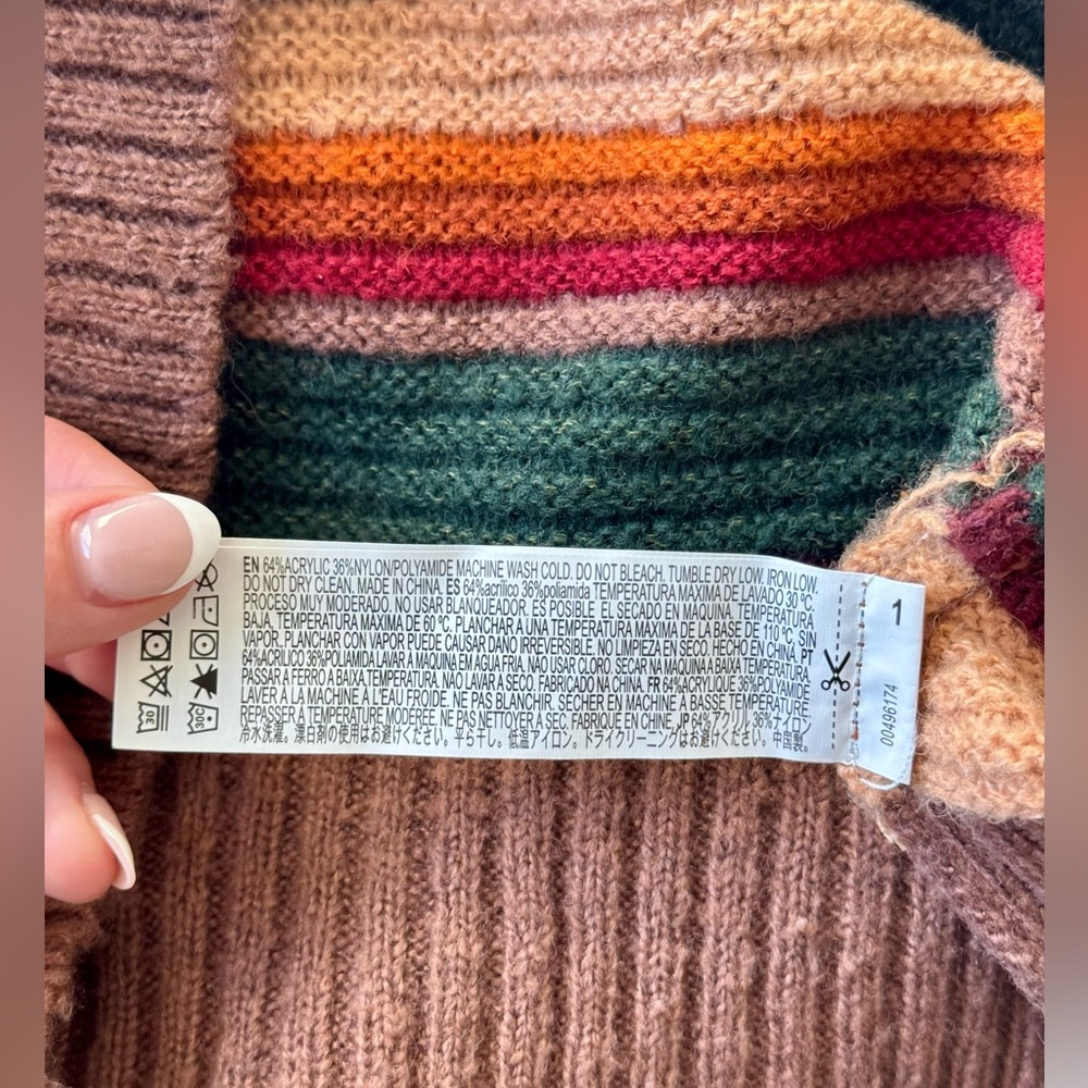 Forever 21 Multicolor Striped V-Neck Sweater Vest - Picture 13 of 13
